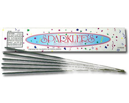 10" gold wire celebration sparklers