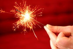 Celebrate your wedding with sparklers